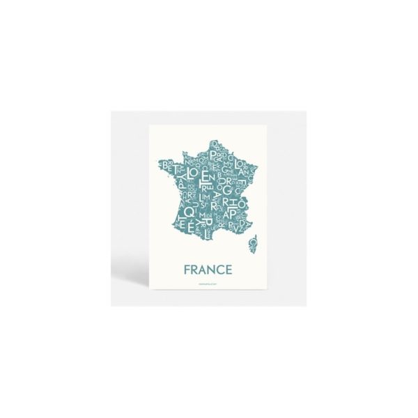 Carte Régions de France Kortkartellet