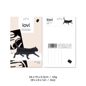 Carte puzzle 3d en bois chat par Lovi