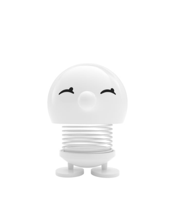 Hoptimist Bimble Blanc figurine sur ressort pour faire sourire
