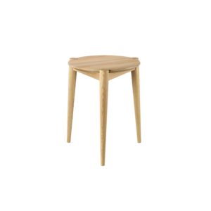 Tabouret Søs en chêne par FDB Mobler décoration scandinave