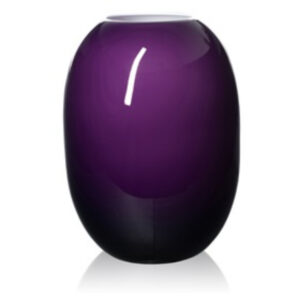 Vase Super Egg en verre violet aubergine par Piet Hein 1965