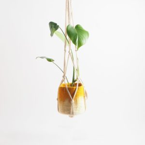 Suspension pot macramé