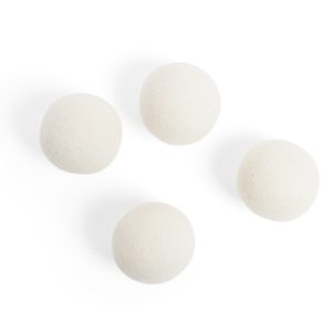 Lot de 4 boules de séchage en laine.