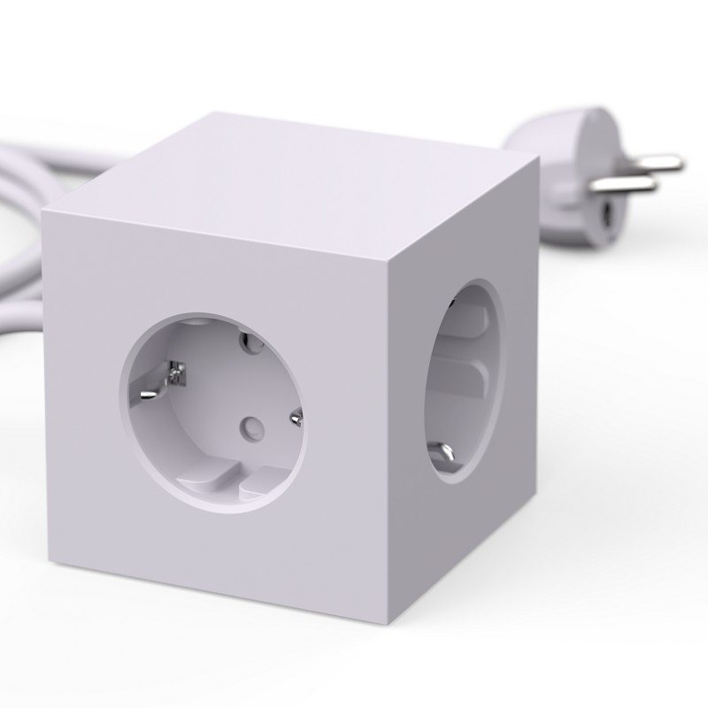 Avolt Multiprise Cube - avec Fixation Magnétique- Multiprise Rallonge  Electrique USB Cube avec 3 Prises et 2 Ports USB - Rose : :  Bricolage