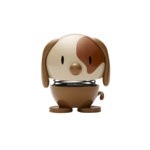 Hoptimist chien marron figurine résort boutique koeben