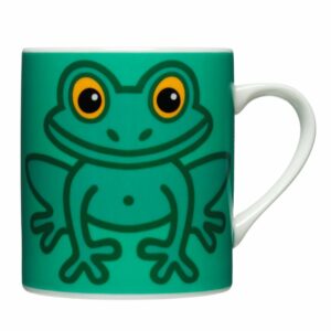 Mug porcelaine grenouille illustré par Bo Bendixen pour des matins heureux.