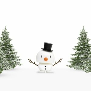 Hoptimist bonhomme de neige pour une décoration de Noël joyeuse et un cadeau plein de gaité.