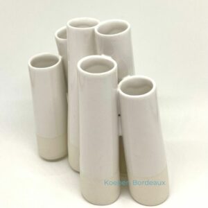 vase soliflore ditte fischer 6 tubes porcelaine