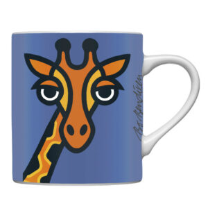 Mug girafe Bo Bendixen en porcelaine blanche du japon