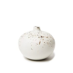 Vase Bari 75 mm moucheté en porcelaine de Lindform