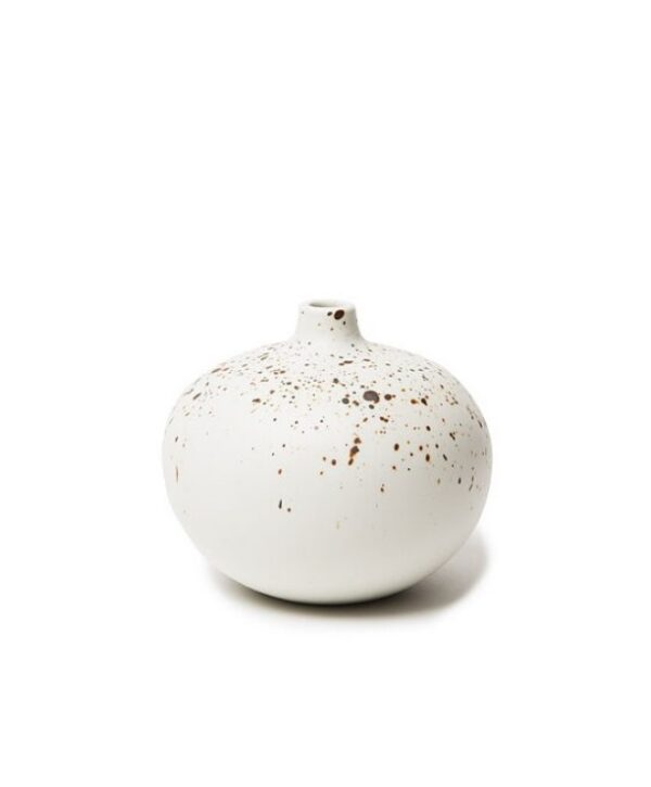 Vase Bari 75 mm moucheté en porcelaine de Lindform