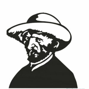 Serre-livres à l'effigie de Van Gogh pour ranger sa bibliothèque avec style et élégance. Un appui-livres en métal signé Novellix