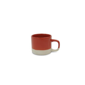 tasse en grès rouge et naturel de Kinta pour une table nature